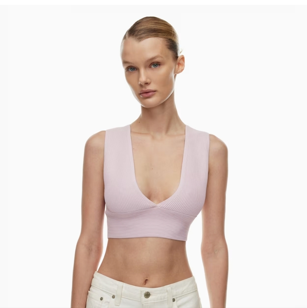 Aritzia Babaton Deep V sculpt Knit Tank